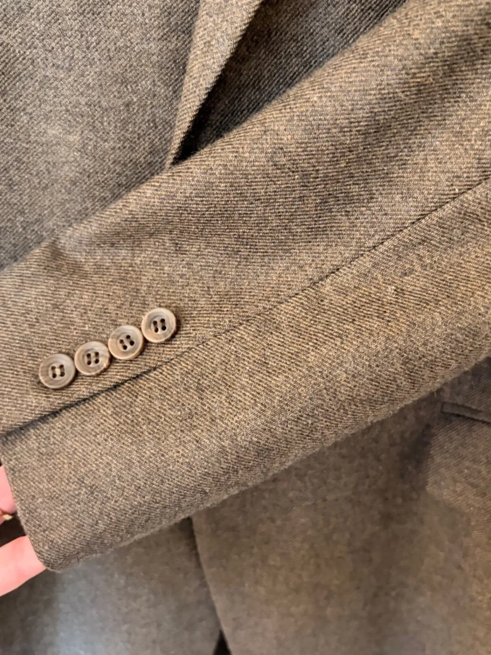 Share Jack Victor 42L Pure Cashmere Sport Coat Brown Herringbone Italy Fabric Ca
